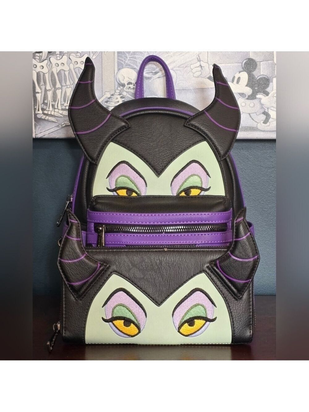 Loungefly ❤️ Logo Disney Maleficent with Matching Wallet